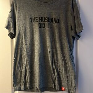 True Crime Clothing THE HUSBAND DID IT T-shirt